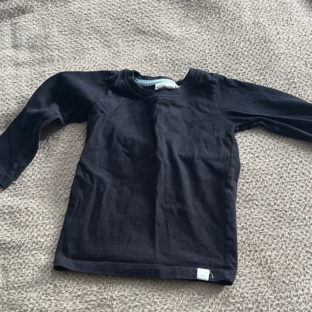 Turtledove London Black Long Sleeve Kids Tee
